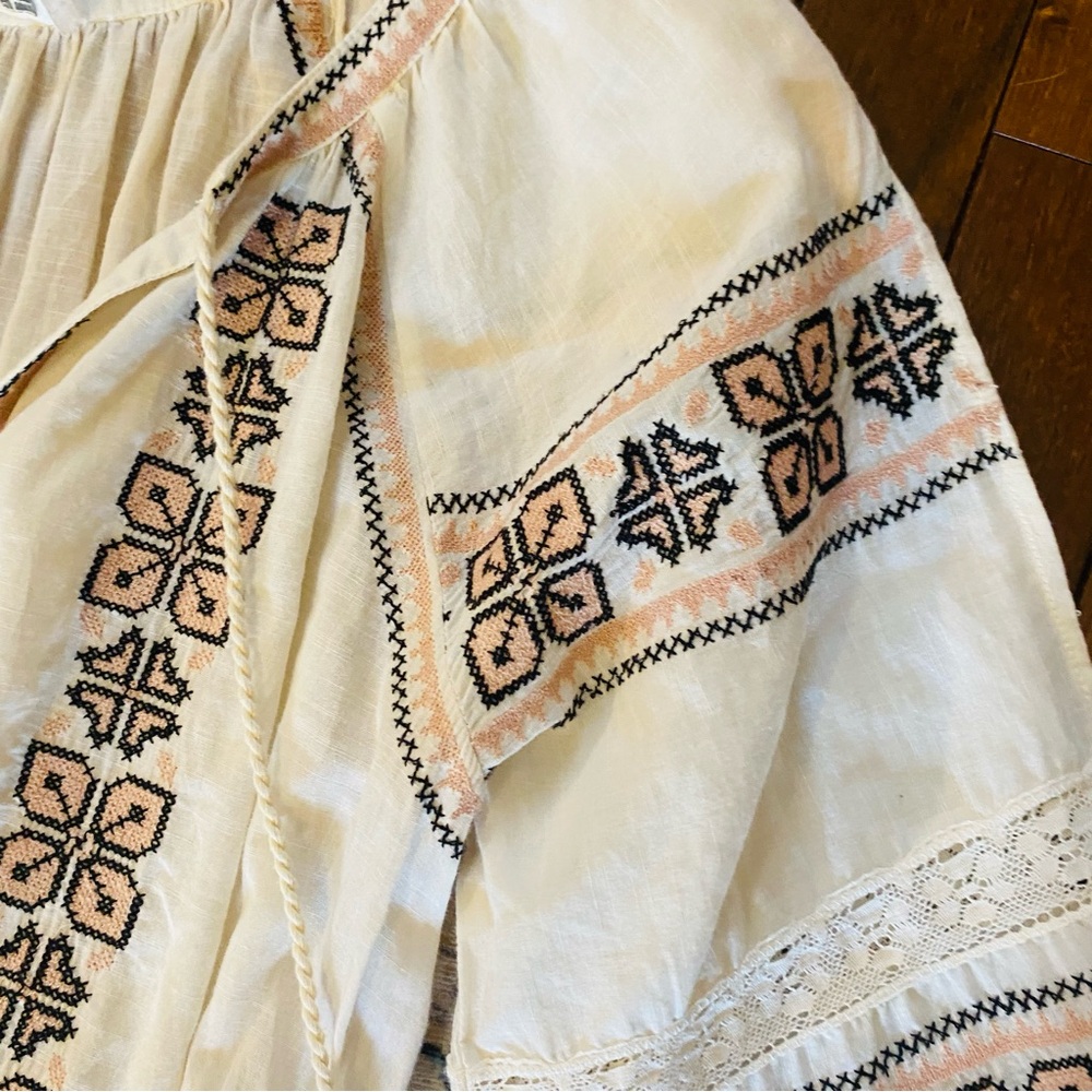 Love shack fancy Maxi Isla Boho Peasant Embroidered dress size XS - Picture 8 of 12